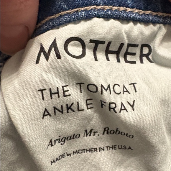 Mother Tomcat ankle fray jeans 27 - Picture 8 of 15